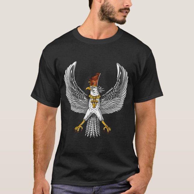 Camiseta Deus Falcão Egípcio Hórus (Frente)