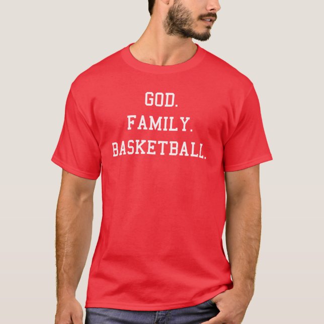Camiseta Deus. Família. Basquetebol (Frente)