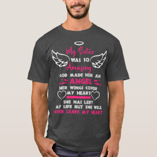 Camiseta Deus Fez Da Minha Irmã Um Anjo No Céu Em Memória S