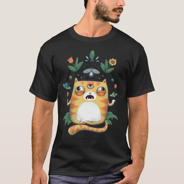 Camiseta Deus Gato de Yoga (Frente)