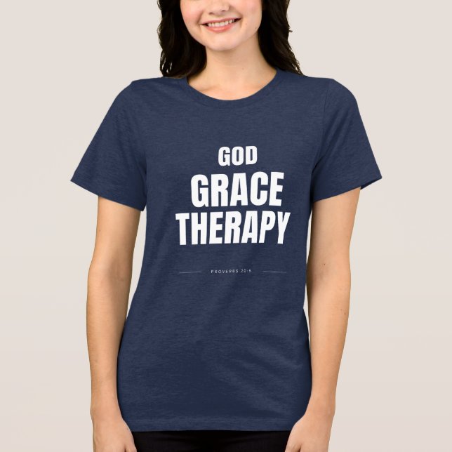CAMISETA DEUS, GRAÇA & TERAPIA (Frente)