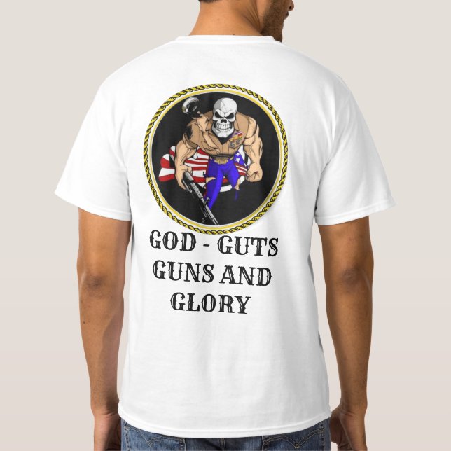 CAMISETA DEUS - GUTS - ARMAS - GLORY (Verso)