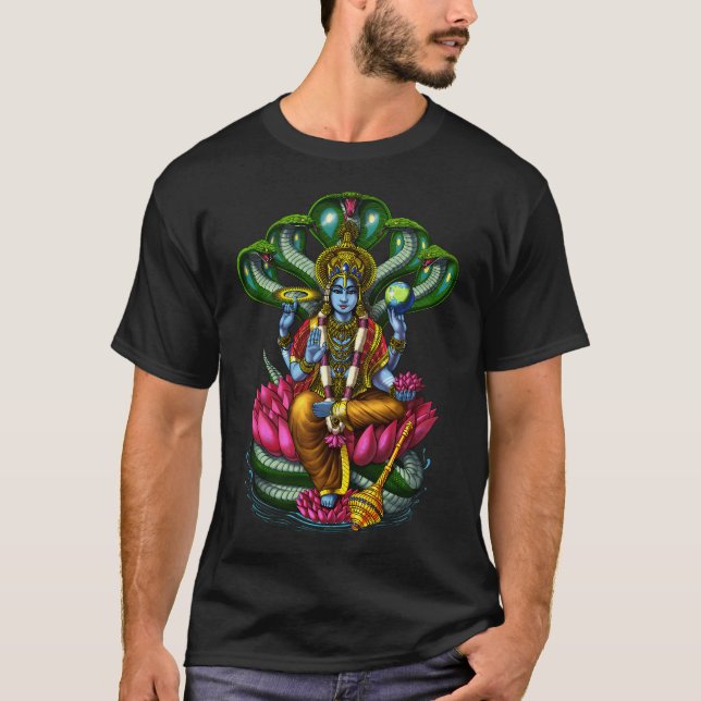 Camiseta Deus Hindu Vishnu (Frente)