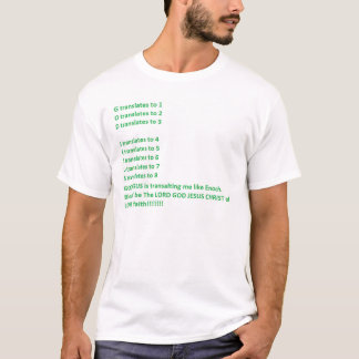 Camiseta DEUS JESUS do SENHOR 8 fé