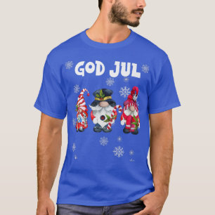 Camiseta Deus Jul Elves Scandinávia Sueco Feliz Natal