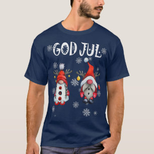Camiseta Deus Jul Scandinávia Sueco Feliz Natal Renind