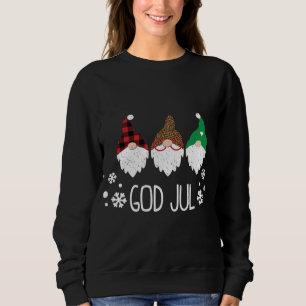 Camiseta Deus Jul Sueco Feliz Natal Norueguês Gno