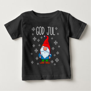 Camiseta Deus Jul, Tomte Sueco Gnomo, Feliz Escandinava