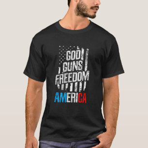 Camiseta Deus Liberdade América Patriótica Americano Fla