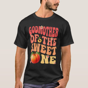 Camiseta Deus Mãe Da primeiro aniversario De Um Pêssego Doc