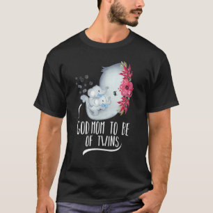 Camiseta Deus Mãe Ser De Gêmeos Bebês Gêmeos Bab Elefante