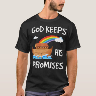 Camiseta Deus Mantém As Suas Promessas A Arca De Noah, Chri