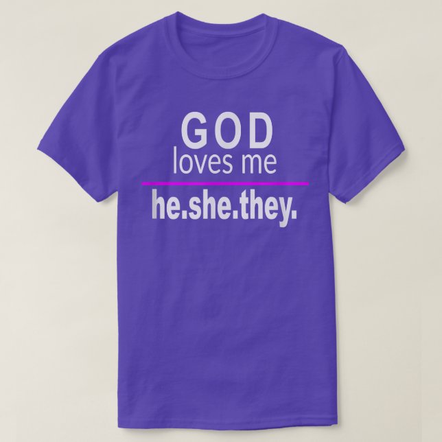 Camiseta Deus me ama HE (Frente do Design)