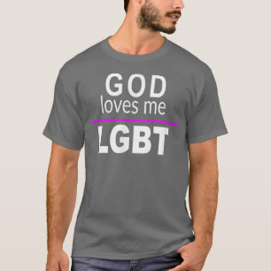Camiseta Deus me ama LGBTLesbian Gay Biseual Transgender R