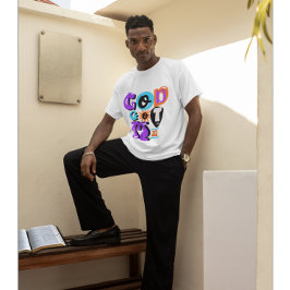 Camiseta Deus Me Arranjou A Fé Cristã.