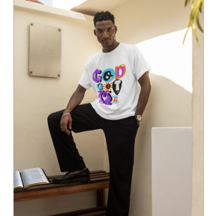 Camiseta Deus Me Arranjou A Fé Cristã.