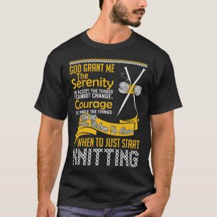 Camiseta Deus Me Conceda O Tricô De Serenidade