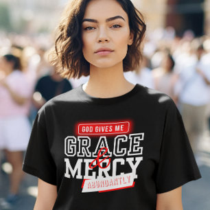 Camiseta Deus Me Dá Graça - Oração de Mulheres Crentes