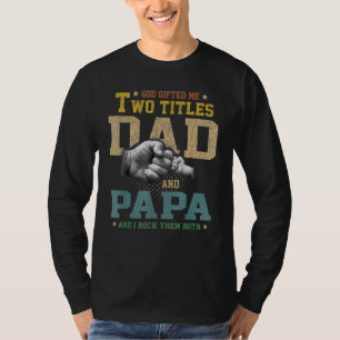 Camiseta Deus Me Dê Dois Títulos Mãe E Papai Vintage