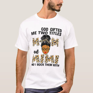 Camiseta Deus Me Deu Dois Títulos Mãe E Mimi Leopard Moth