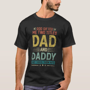 Camiseta Deus Me Deu Dois Títulos Pai E Pai Feliz Pai