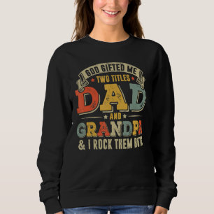Camiseta Deus Me Deu Dois Títulos Pai E Vovô Engraçado Fa