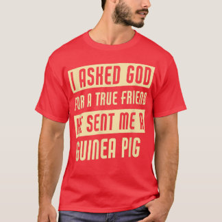 Camiseta Deus Me Enviou Um Porco De Guiné Engraçado
