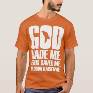 Camiseta Deus Me Fez Jesus Me Salvou Moldávia
