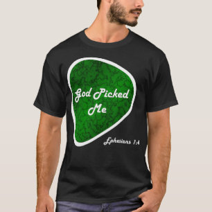 Camiseta Deus Me Pegou Ephesianos Guitarra Picada Reformada