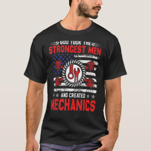 Camiseta Deus Mecânico Levou Os Homens Mais Fortes