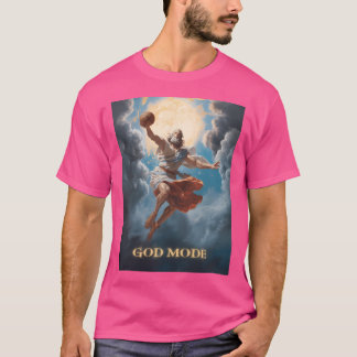Camiseta Deus Modo Engraçado Basquete
