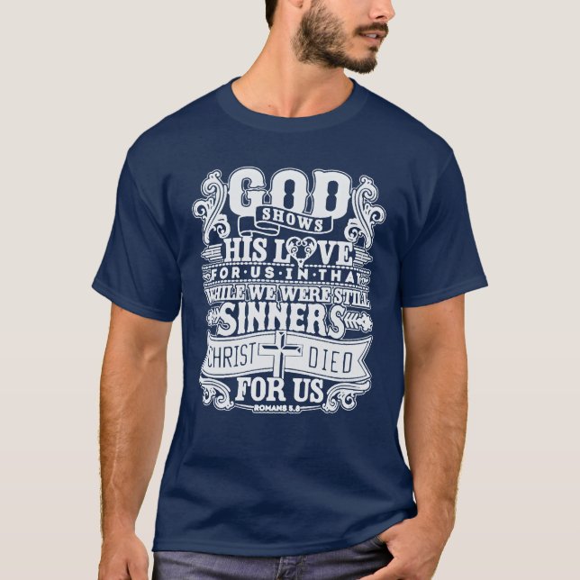 Camiseta Deus mostra engraçado (Frente)
