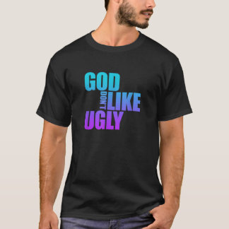 Camiseta Deus Não Goste Da Fé Cristã Engraçada Jesus Ir