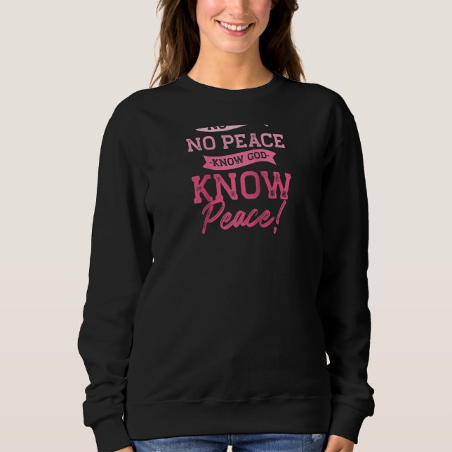 Camiseta Deus Não Sabe Paz Deus Sabe Paz, Pink Chri (Frente)