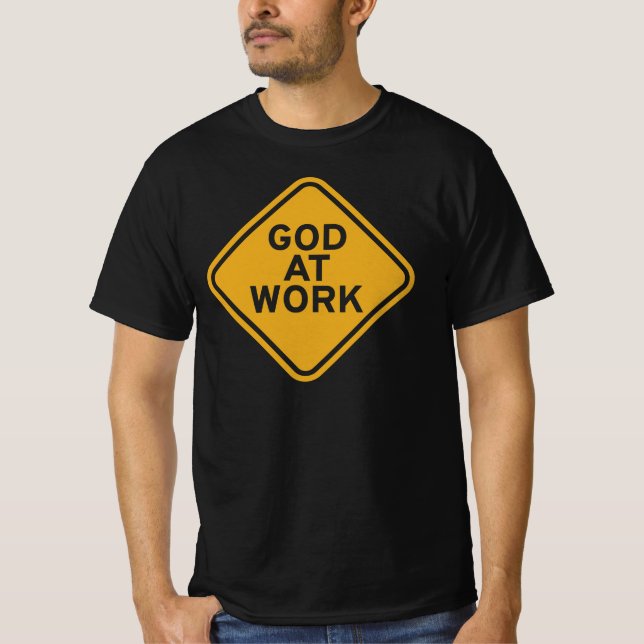 Camiseta Deus no Trabalho - Fé, Força e Propósito (Frente)