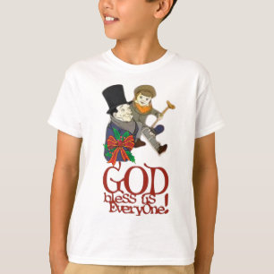 Camiseta Deus Nos Abençoe a Todos Uma Carta de Natal Tim Pe