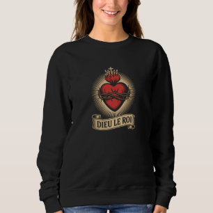 Camiseta Deus, O Rei Monarquista Católico Coração Sagrado L