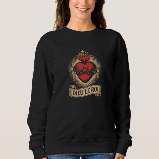 Camiseta Deus, O Rei Monarquista Católico Coração Sagrado L