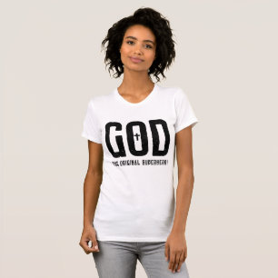 Camiseta Deus O Super Herói Original da Cruz Bíblica das Mu