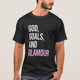 Camiseta Deus Objetivos E Citação De Glamor