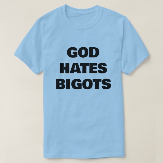 CAMISETA DEUS ODEIA PRECONCEITUOSOS (Frente do Design)