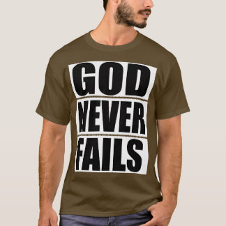Camiseta Deus Presente Cristão Nunca Falha