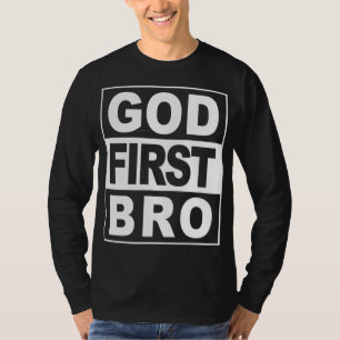 CAMISETA DEUS PRIMEIRO BRO CRISTÃO FAITH JESUS