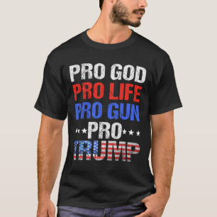 Camiseta Deus Pro Life Pro Gun Pro Trump - Armadilhas Patri