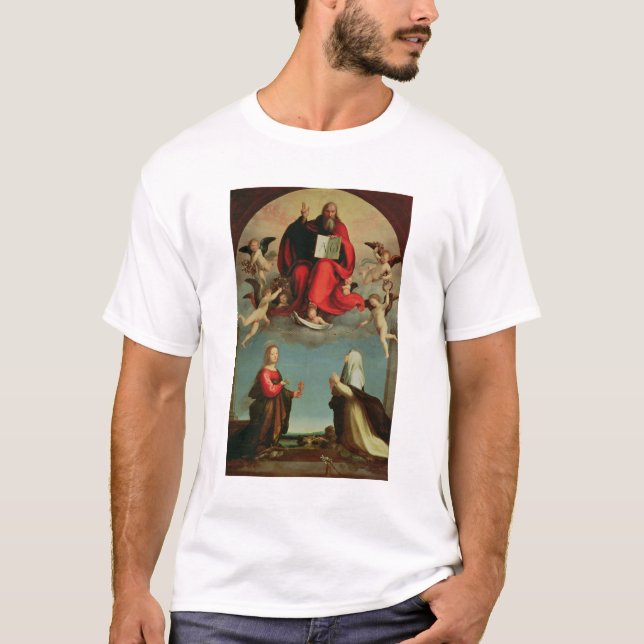 Camiseta Deus que aparece a St Mary Magdalen e St. Catheri (Frente)