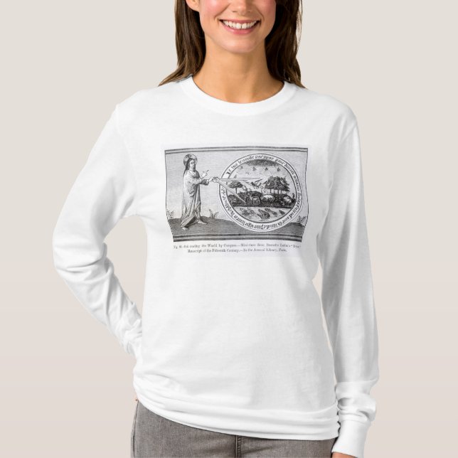 Camiseta Deus que cria o mundo pelo compasso (Frente)