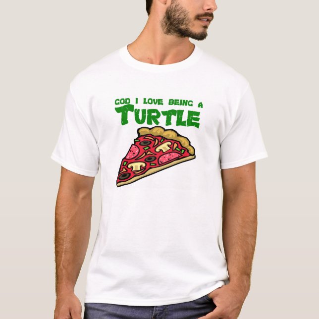 Camiseta Deus que eu amo ser uma tartaruga (Frente)
