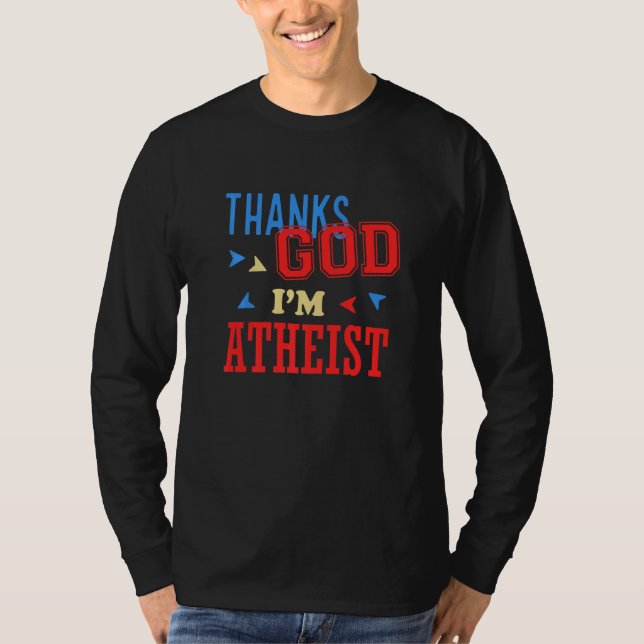 Camiseta Deus Religião Ateista Agnóstico Freethinker (Frente)