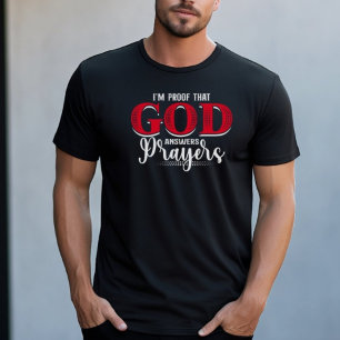 Camiseta Deus Responde Orações Citação Motivacional Relig