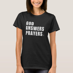 Camiseta Deus Responde Orações Homens Cristãos Culpa Juveni